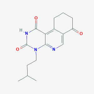 4-(3-methylbutyl)-9,10-dihydropyrimido[4,5-c]isoquinoline-1,3,7(2H,4H,8H)-trione