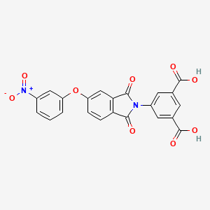 molecular formula C22H12N2O9 B5054626 5-[5-(3-nitrophenoxy)-1,3-dioxo-1,3-dihydro-2H-isoindol-2-yl]isophthalic acid CAS No. 330634-97-4