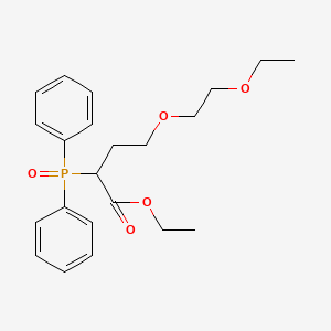 molecular formula C22H29O5P B5054633 ethyl 2-(diphenylphosphoryl)-4-(2-ethoxyethoxy)butanoate 