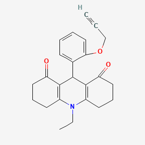 10-ethyl-9-[2-(2-propyn-1-yloxy)phenyl]-3,4,6,7,9,10-hexahydro-1,8(2H,5H)-acridinedione