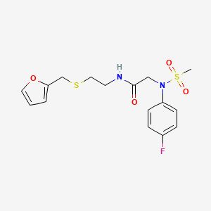 N~2~-(4-fluorophenyl)-N~1~-{2-[(2-furylmethyl)thio]ethyl}-N~2~-(methylsulfonyl)glycinamide