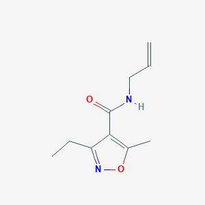 molecular formula C10H14N2O2 B5054750 N-allyl-3-ethyl-5-methyl-4-isoxazolecarboxamide 