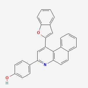 4-[1-(1-benzofuran-2-yl)benzo[f]quinolin-3-yl]phenol