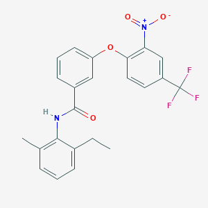 N-(2-ethyl-6-methylphenyl)-3-[2-nitro-4-(trifluoromethyl)phenoxy]benzamide