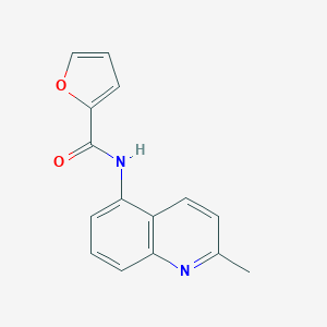 molecular formula C15H12N2O2 B505481 N-(2-methylquinolin-5-yl)furan-2-carboxamide 