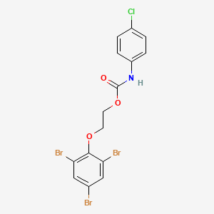 molecular formula C15H11Br3ClNO3 B5054810 2-(2,4,6-tribromophenoxy)ethyl (4-chlorophenyl)carbamate 