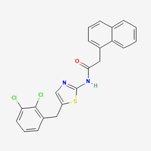 molecular formula C22H16Cl2N2OS B5054822 N-[5-(2,3-dichlorobenzyl)-1,3-thiazol-2-yl]-2-(1-naphthyl)acetamide 