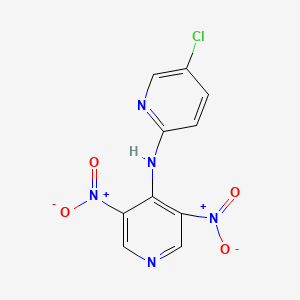 molecular formula C10H6ClN5O4 B5054846 5-chloro-N-(3,5-dinitro-4-pyridinyl)-2-pyridinamine 