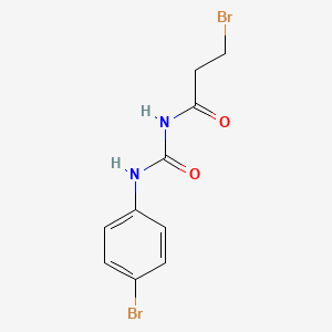 molecular formula C10H10Br2N2O2 B5054878 3-bromo-N-{[(4-bromophenyl)amino]carbonyl}propanamide 