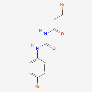 molecular formula C10H10Br2N2O2 B5054878 3-bromo-N-[(4-bromophenyl)carbamoyl]propanamide 