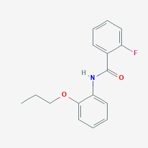 molecular formula C16H16FNO2 B5054925 2-fluoro-N-(2-propoxyphenyl)benzamide 