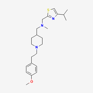 molecular formula C23H35N3OS B5054953 1-(4-isopropyl-1,3-thiazol-2-yl)-N-({1-[2-(4-methoxyphenyl)ethyl]-4-piperidinyl}methyl)-N-methylmethanamine 