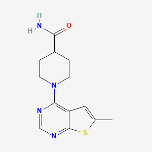 molecular formula C13H16N4OS B5054969 1-(6-methylthieno[2,3-d]pyrimidin-4-yl)-4-piperidinecarboxamide 