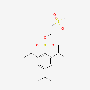molecular formula C19H32O5S2 B5054975 2-(ethylsulfonyl)ethyl 2,4,6-triisopropylbenzenesulfonate 