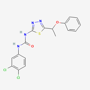N-(3,4-dichlorophenyl)-N'-[5-(1-phenoxyethyl)-1,3,4-thiadiazol-2-yl]urea