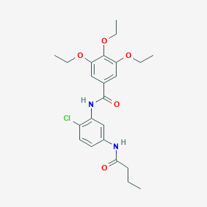 N-[5-(butanoylamino)-2-chlorophenyl]-3,4,5-triethoxybenzamide