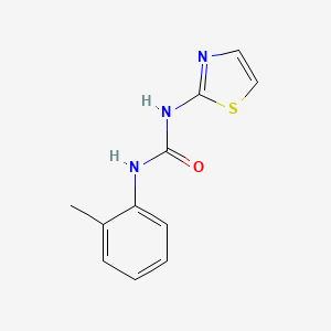 molecular formula C11H11N3OS B5055065 N-(2-methylphenyl)-N'-1,3-thiazol-2-ylurea 