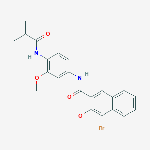 4-bromo-N-[4-(isobutyrylamino)-3-methoxyphenyl]-3-methoxy-2-naphthamide