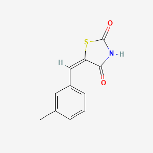 molecular formula C11H9NO2S B5055094 5-(3-methylbenzylidene)-1,3-thiazolidine-2,4-dione CAS No. 4818-43-3