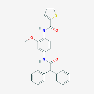N-{4-[(diphenylacetyl)amino]-2-methoxyphenyl}-2-thiophenecarboxamide