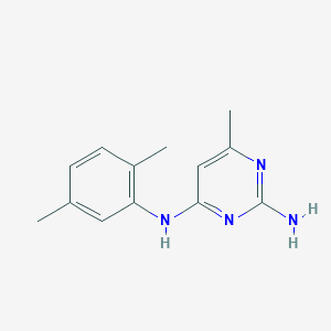 molecular formula C13H16N4 B5055121 N~4~-(2,5-dimethylphenyl)-6-methyl-2,4-pyrimidinediamine CAS No. 6301-29-7