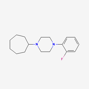 molecular formula C17H25FN2 B5055160 1-cycloheptyl-4-(2-fluorophenyl)piperazine 