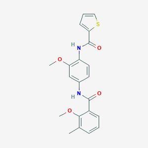 N-{2-methoxy-4-[(2-methoxy-3-methylbenzoyl)amino]phenyl}-2-thiophenecarboxamide
