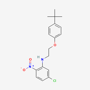 molecular formula C18H21ClN2O3 B5055191 N-[2-(4-tert-butylphenoxy)ethyl]-5-chloro-2-nitroaniline 