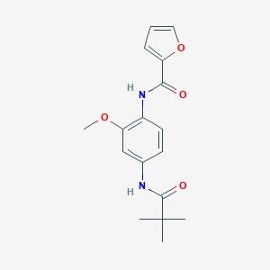 N-{4-[(2,2-dimethylpropanoyl)amino]-2-methoxyphenyl}-2-furamide