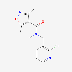 N-[(2-chloro-3-pyridinyl)methyl]-N,3,5-trimethyl-4-isoxazolecarboxamide