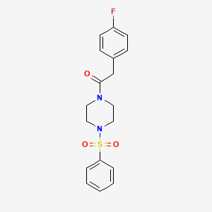 1-[(4-fluorophenyl)acetyl]-4-(phenylsulfonyl)piperazine