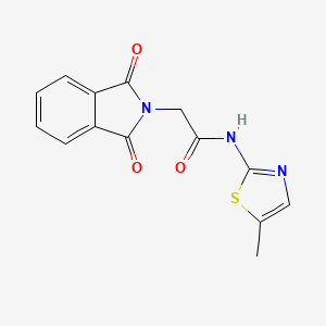 molecular formula C14H11N3O3S B5055284 2-(1,3-dioxo-1,3-dihydro-2H-isoindol-2-yl)-N-(5-methyl-1,3-thiazol-2-yl)acetamide 