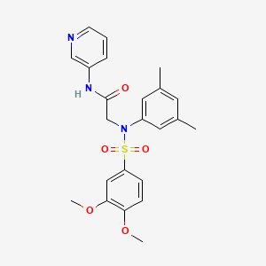 N~2~-[(3,4-dimethoxyphenyl)sulfonyl]-N~2~-(3,5-dimethylphenyl)-N~1~-3-pyridinylglycinamide