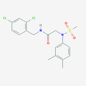 N~1~-(2,4-dichlorobenzyl)-N~2~-(3,4-dimethylphenyl)-N~2~-(methylsulfonyl)glycinamide