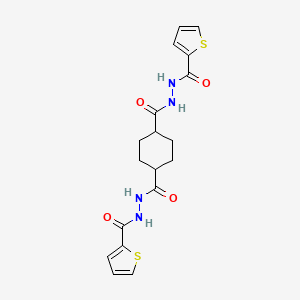 N'~1~,N'~4~-bis(2-thienylcarbonyl)-1,4-cyclohexanedicarbohydrazide