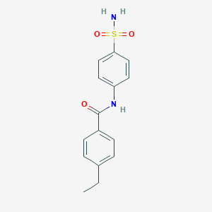 molecular formula C15H16N2O3S B505533 4-ethyl-N-(4-sulfamoylphenyl)benzamide 