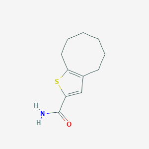 molecular formula C11H15NOS B5055333 4,5,6,7,8,9-hexahydrocycloocta[b]thiophene-2-carboxamide 