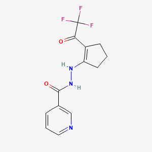 N'-[2-(2,2,2-trifluoroacetyl)-1-cyclopenten-1-yl]nicotinohydrazide