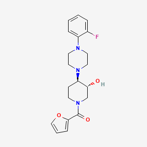 molecular formula C20H24FN3O3 B5055383 (3R*,4R*)-4-[4-(2-fluorophenyl)-1-piperazinyl]-1-(2-furoyl)-3-piperidinol 