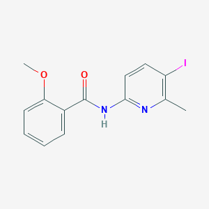 molecular formula C14H13IN2O2 B505540 N-(5-iodo-6-methylpyridin-2-yl)-2-methoxybenzamide 