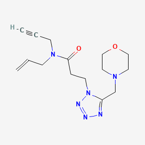 molecular formula C15H22N6O2 B5055413 N-allyl-3-[5-(4-morpholinylmethyl)-1H-tetrazol-1-yl]-N-2-propyn-1-ylpropanamide 