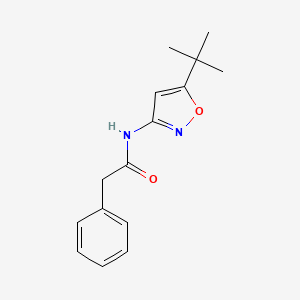 molecular formula C15H18N2O2 B5055427 N-(5-tert-butyl-3-isoxazolyl)-2-phenylacetamide 