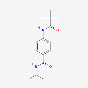4-[(2,2-dimethylpropanoyl)amino]-N-isopropylbenzamide