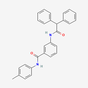 molecular formula C28H24N2O2 B5055454 3-[(diphenylacetyl)amino]-N-(4-methylphenyl)benzamide 
