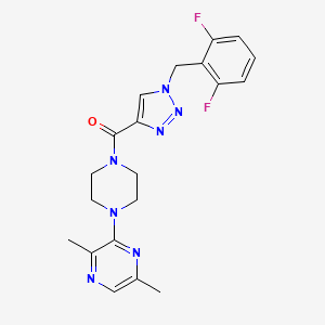 3-(4-{[1-(2,6-difluorobenzyl)-1H-1,2,3-triazol-4-yl]carbonyl}-1-piperazinyl)-2,5-dimethylpyrazine