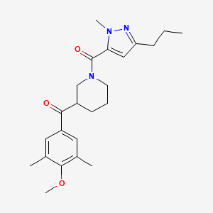 (4-methoxy-3,5-dimethylphenyl){1-[(1-methyl-3-propyl-1H-pyrazol-5-yl)carbonyl]-3-piperidinyl}methanone