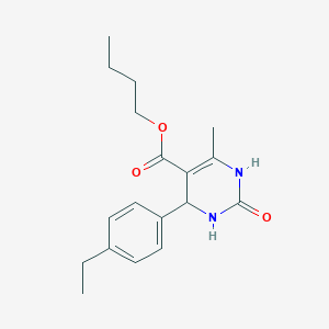 butyl 4-(4-ethylphenyl)-6-methyl-2-oxo-1,2,3,4-tetrahydro-5-pyrimidinecarboxylate