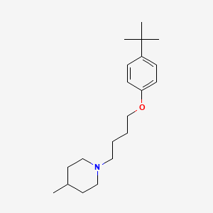 molecular formula C20H33NO B5055490 1-[4-(4-tert-butylphenoxy)butyl]-4-methylpiperidine 
