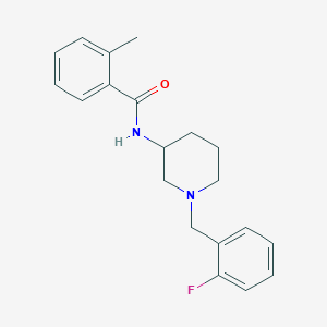 N-[1-(2-fluorobenzyl)-3-piperidinyl]-2-methylbenzamide