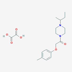 molecular formula C19H28N2O6 B5055511 1-sec-butyl-4-[(4-methylphenoxy)acetyl]piperazine oxalate 